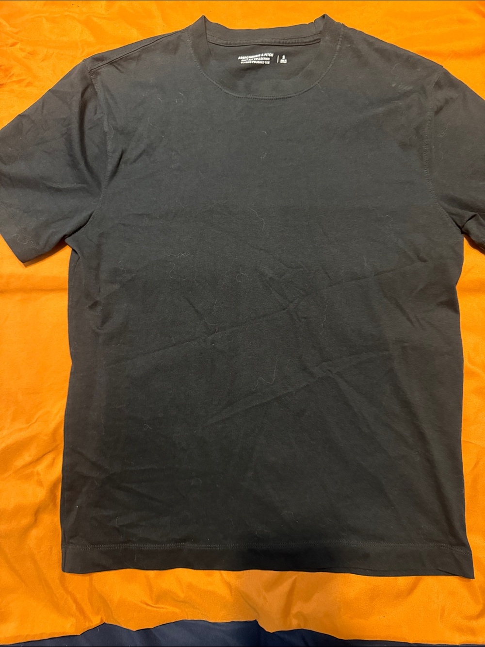Abercrombie & Fitch Black Crewneck Short Sleeve Tee